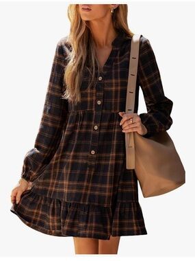 Classic Moves Plaid Mini Dress